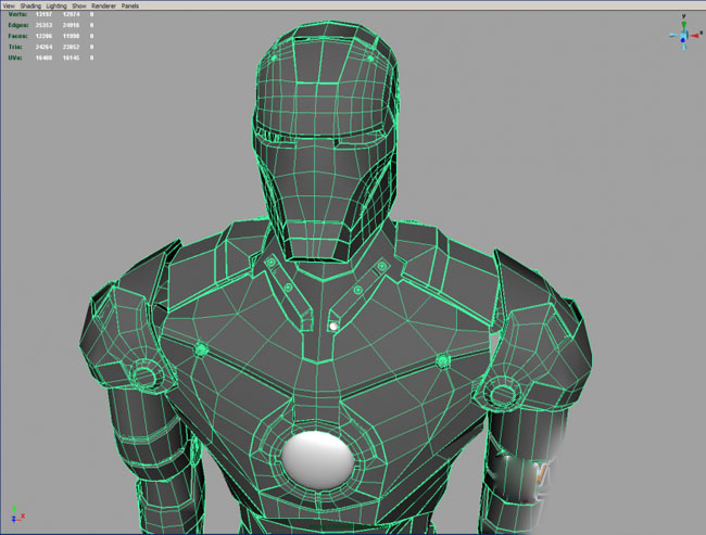 MAYA打造超酷鋼鐵俠  納金網(wǎng)
